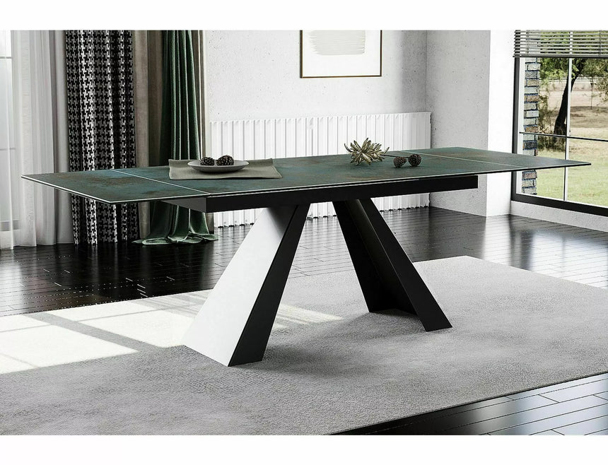 Keramický jedálenský stôl Salvadore Ossido Verde