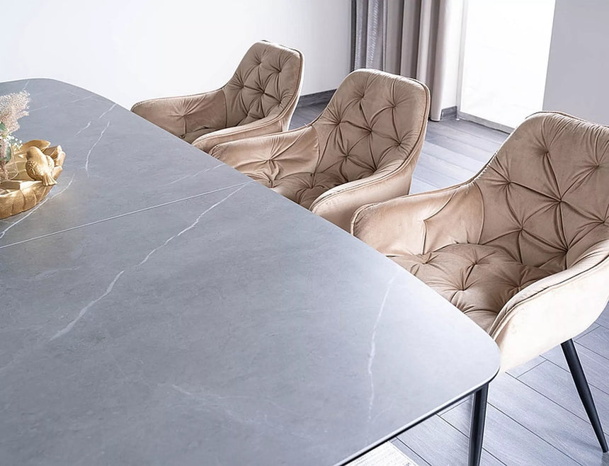 Jedálenský stôl z keramického dreva Dolce