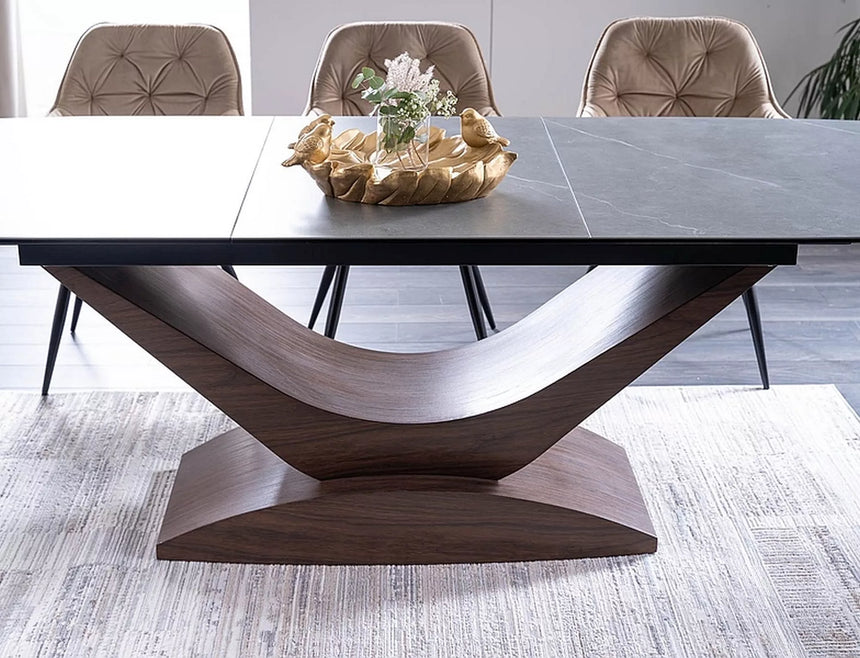 Jedálenský stôl z keramického dreva Dolce