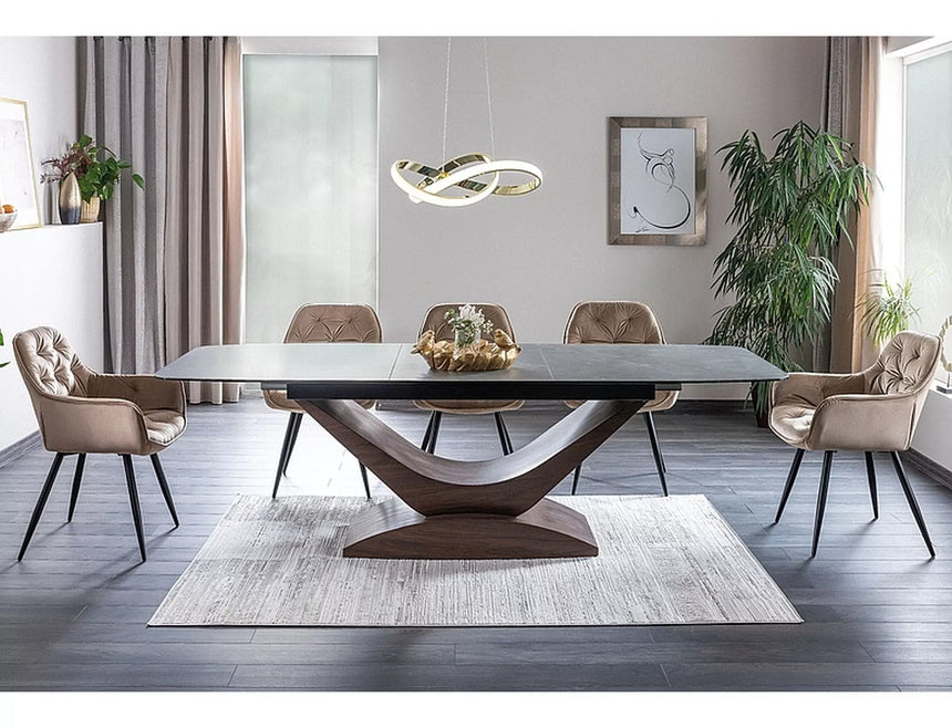 Jedálenský stôl z keramického dreva Dolce