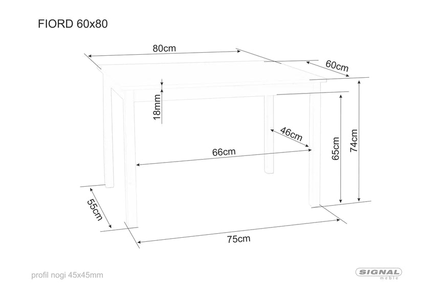 Jedálenský stôl Fiord II.