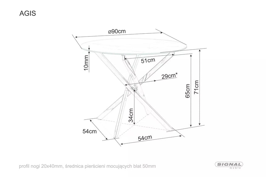 Jedálenský stôl Agis II.