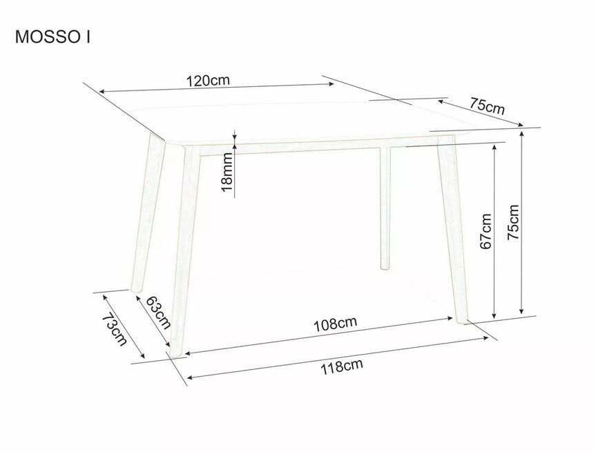 Jedálenský stôl Mosso I.