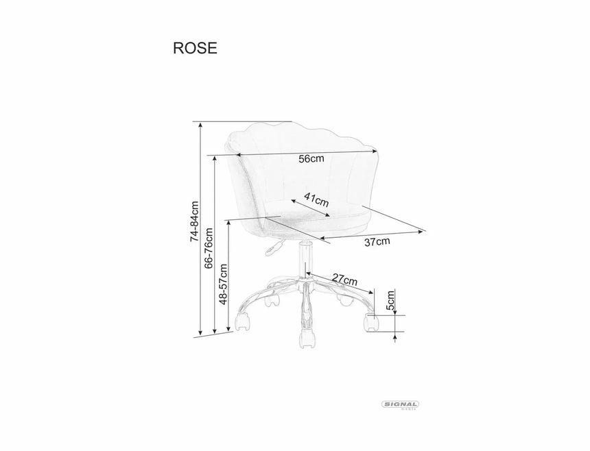 Kancelárska stolička Rose Velvet II.