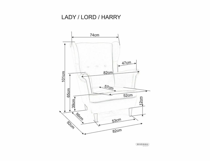 Kreslo Lady Velvet V.