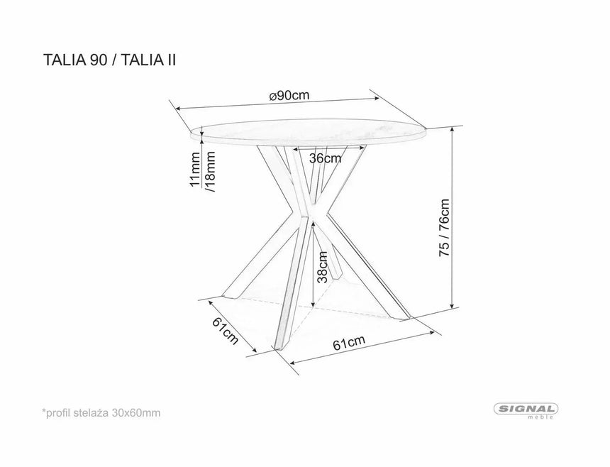 Jedálenský stôl Talia II II.
