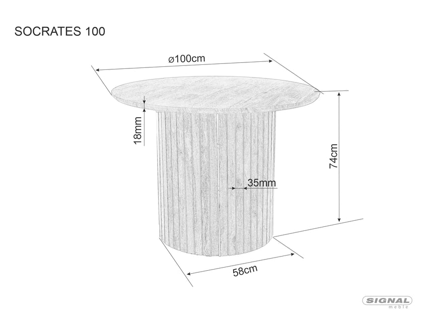 Jedálenský stôl Socrates