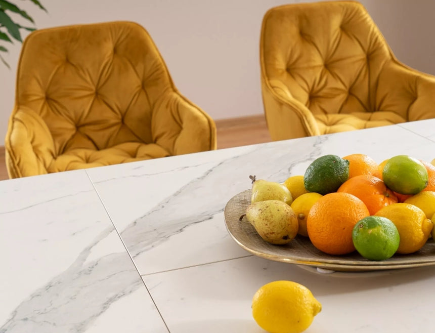 Jedálenský stôl Armani s keramickým obložením I.