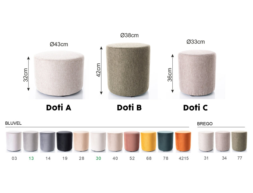 Taburet Doti C Velvet IV.