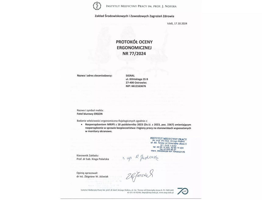 Kancelárska stolička Ergon II.