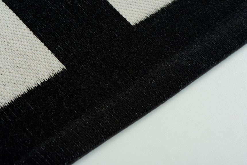Hampton Black modern szőnyeg szálszerkezete közelről