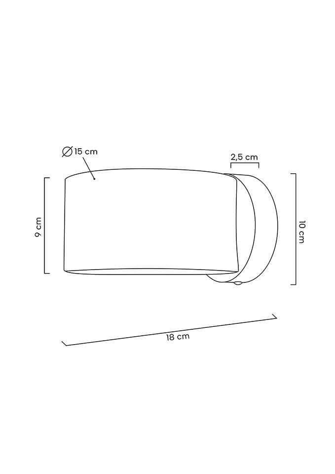 Nástenná lampa Arro čierna