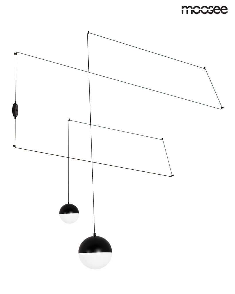 30. Nástenná lampa Bowl Duo čierna