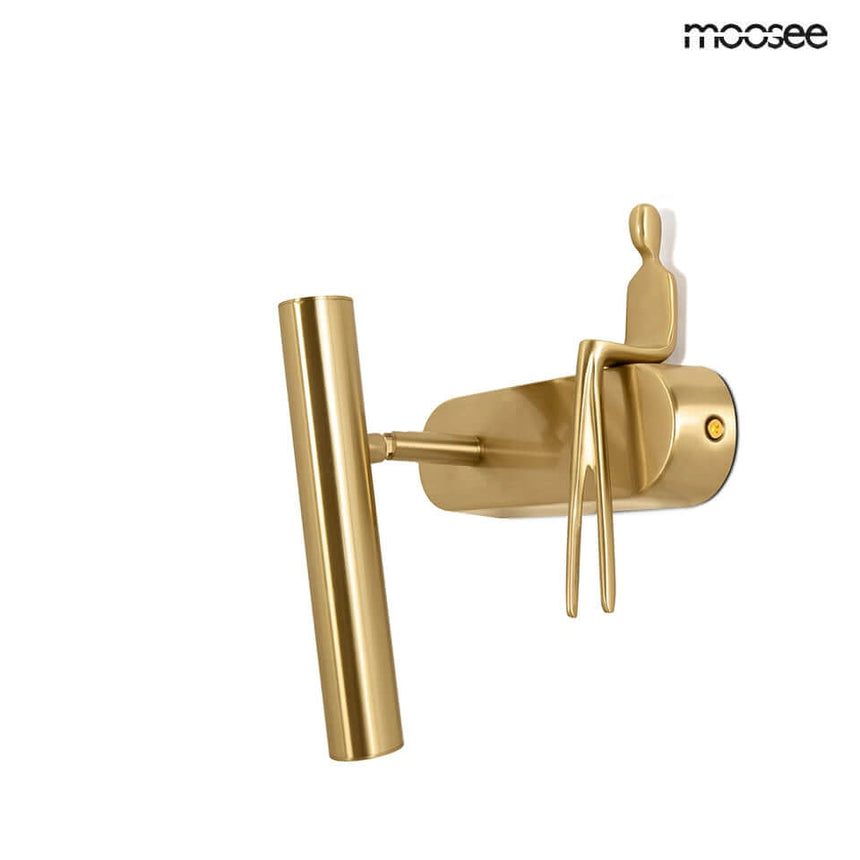 Nástenná lampa Boy Tube L zlatá