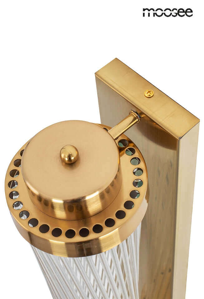 Nástenná lampa Column 40 zlatá