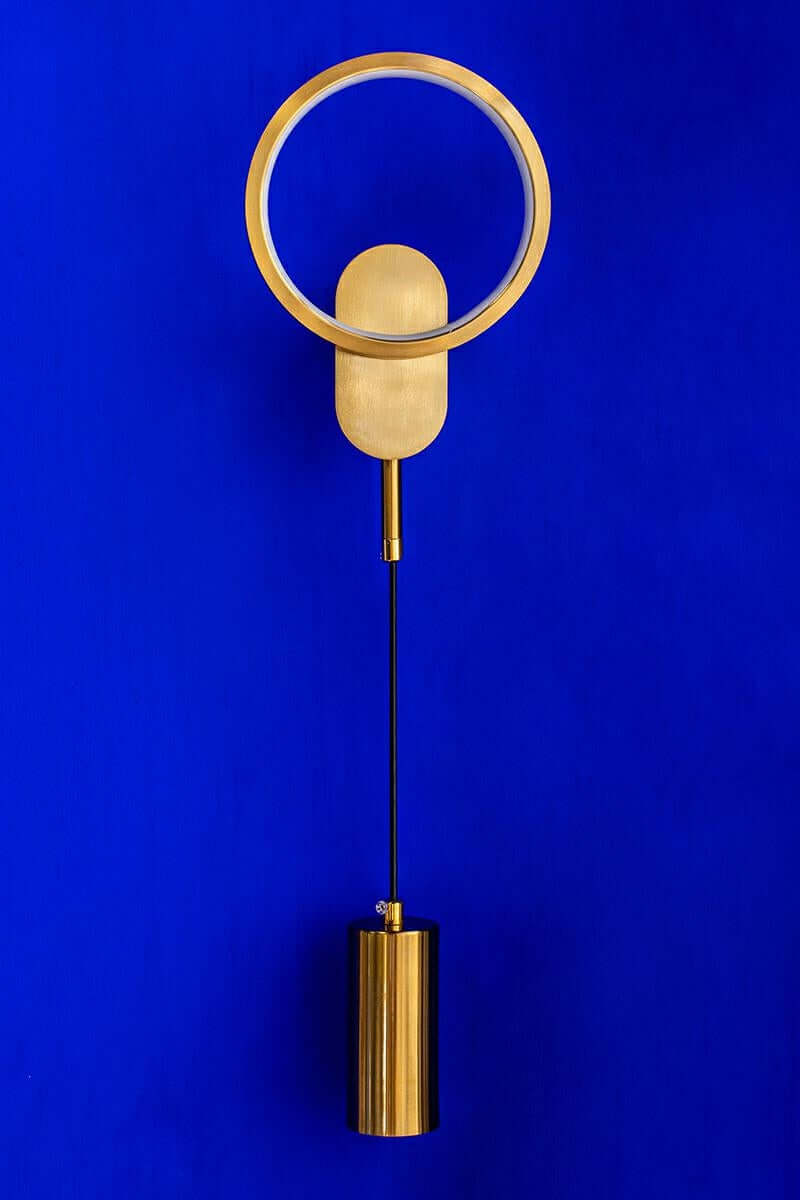 Nástenná lampa Como zlatá