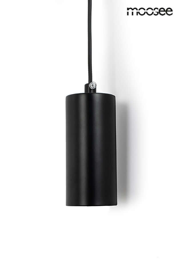 Nástenná lampa Como čierna