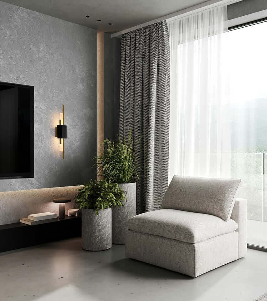 Nástenná lampa Evans čierna / zlatá