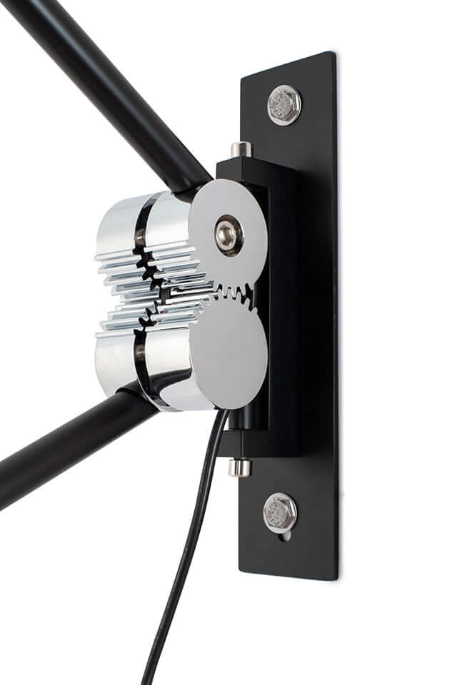 Nástenná lampa Gear čierna