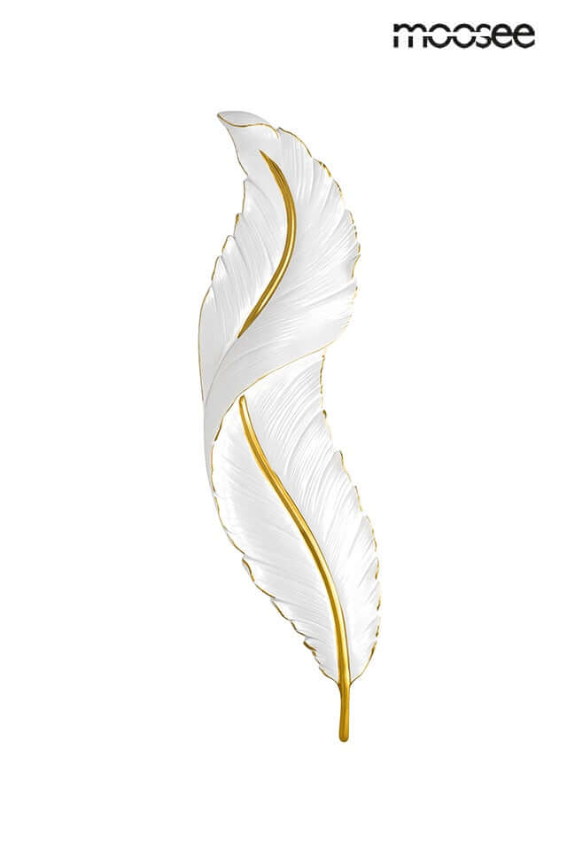 Nástenná lampa Ikar 60 biela / zlatá