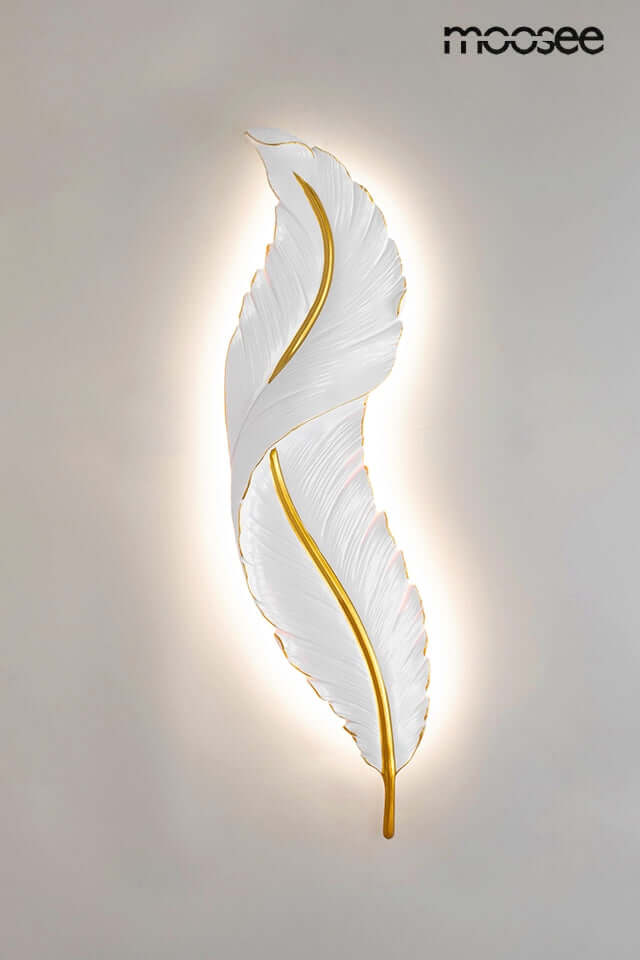 Nástenná lampa Ikar 60 biela / zlatá