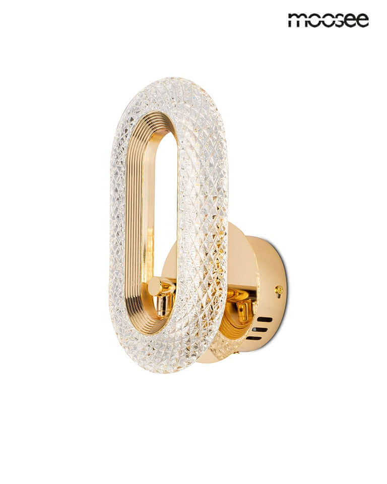 Nástenná lampa Jewel zlatá