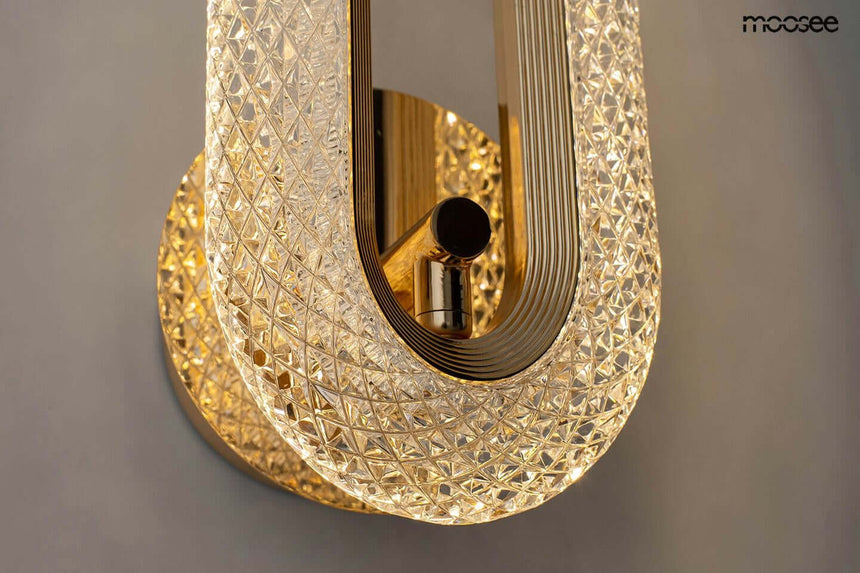 Nástenná lampa Jewel zlatá