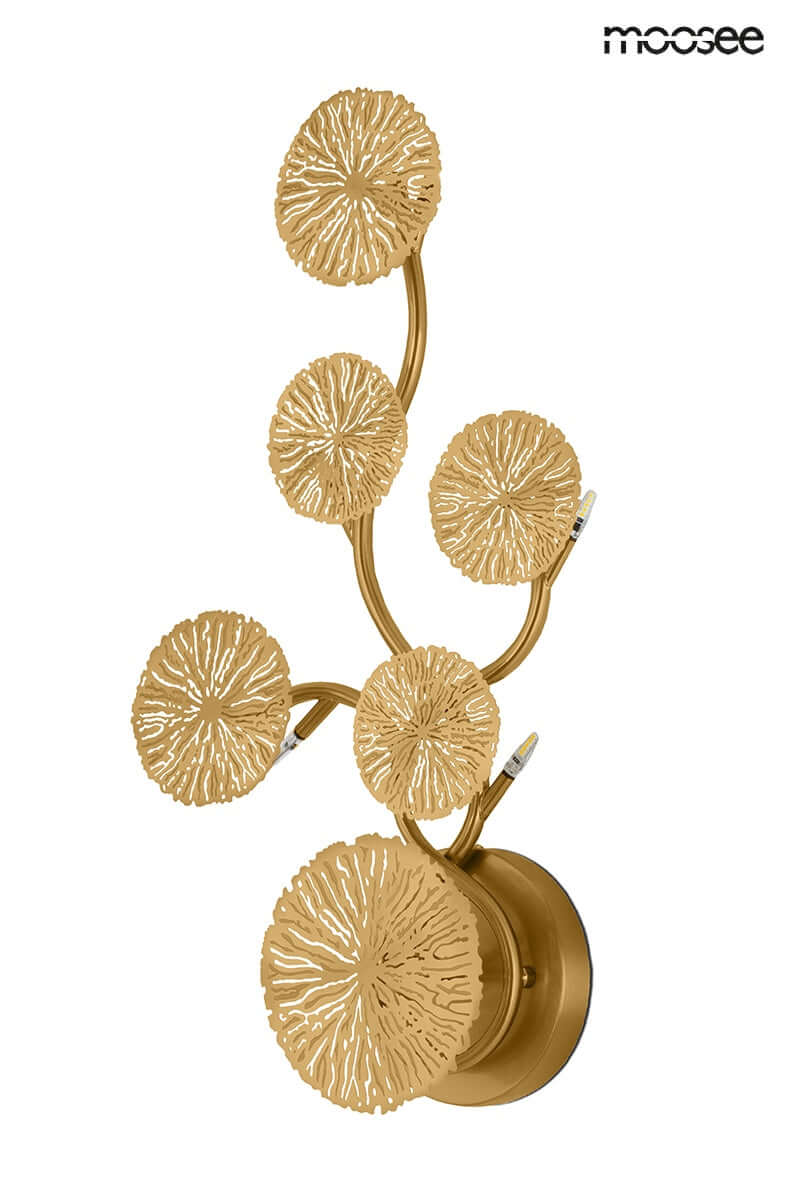 Nástenná lampa Lirio 6 zlatá