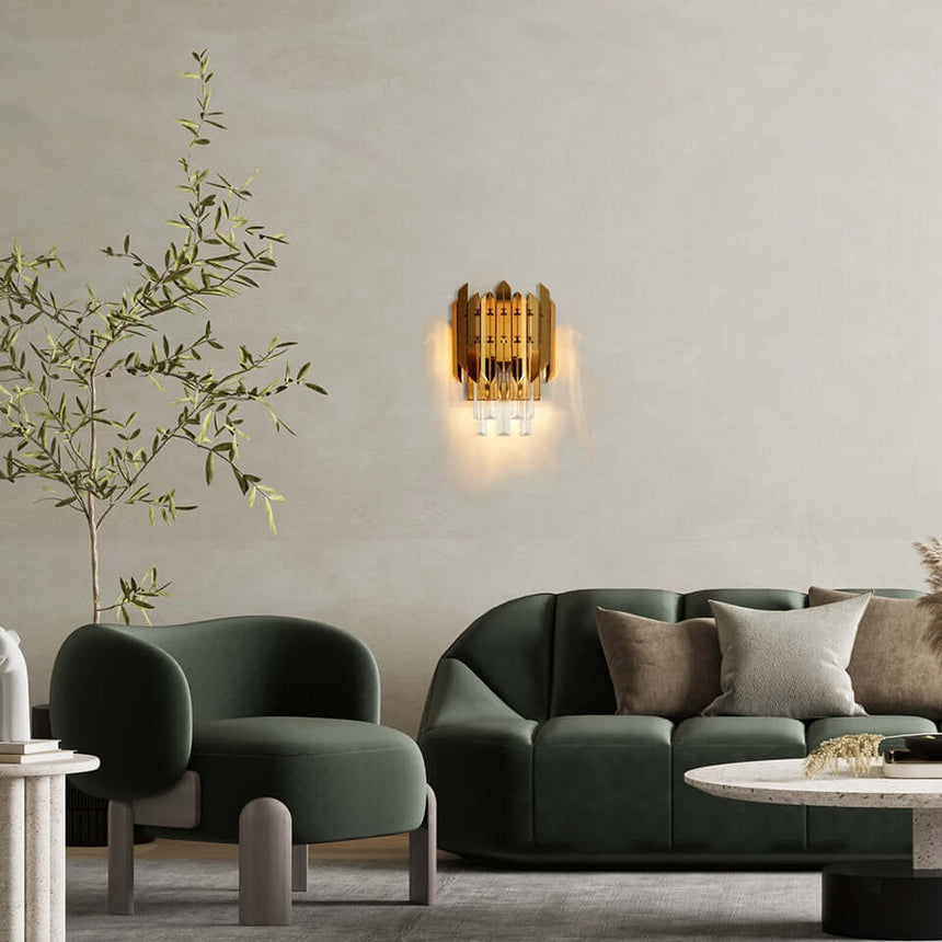 Nástenná lampa Majestic zlatá