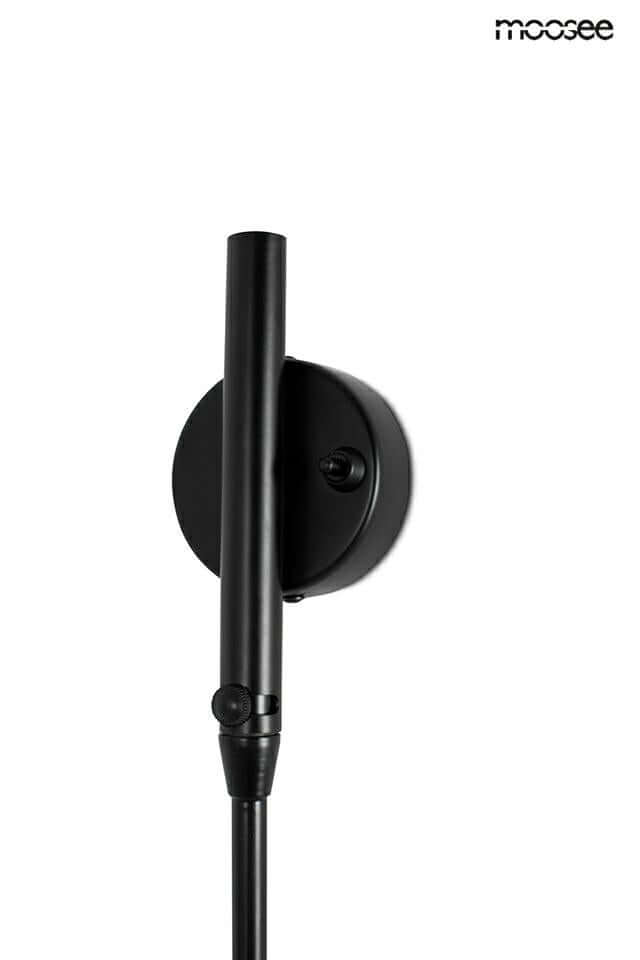 Nástenná lampa Raven – hliník, uhlíková oceľ