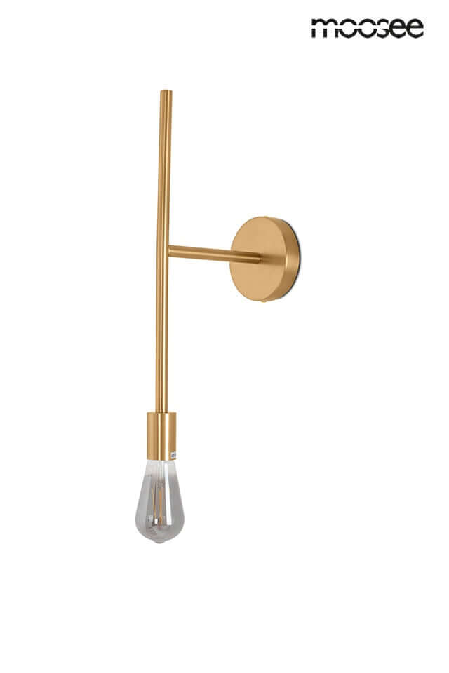 Nástenná lampa Riva zlatá