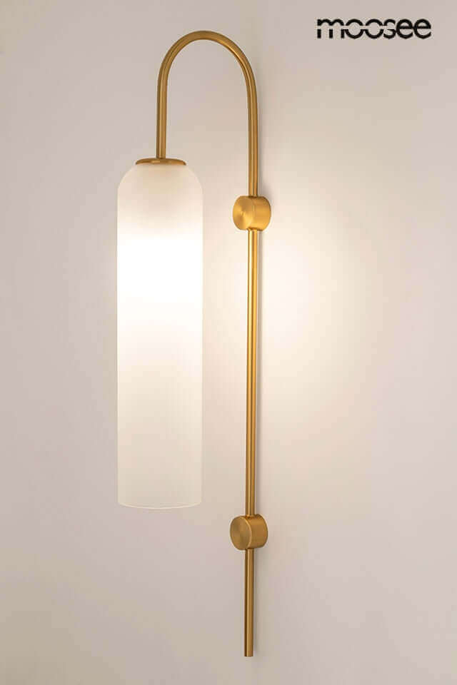 Nástenná lampa Slack zlatá / biela