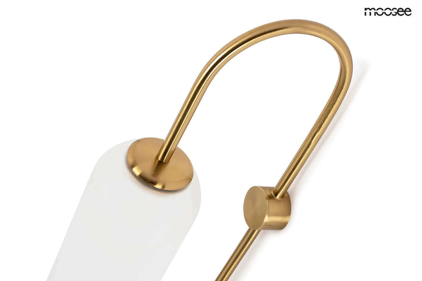 Nástenná lampa Slack zlatá / biela