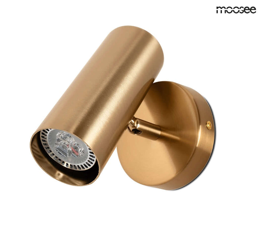 21. Zlatá bodová nástenná lampa