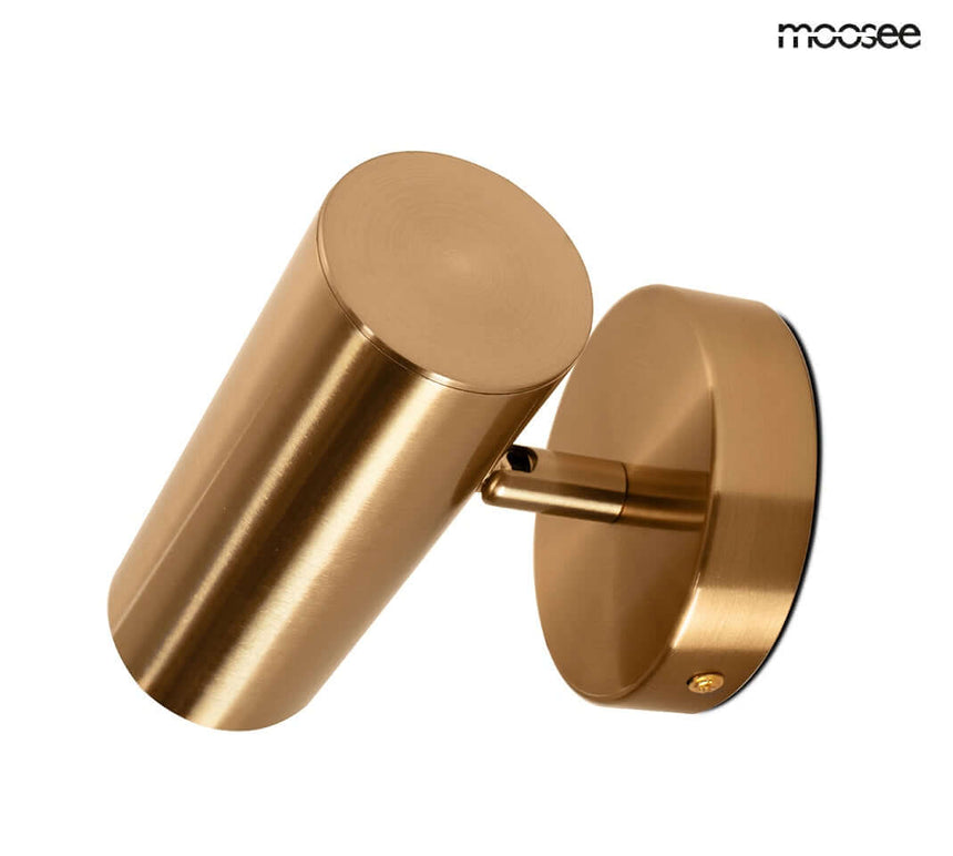 21. Zlatá bodová nástenná lampa