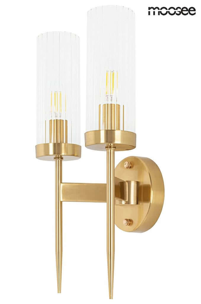 6. Nástenná lampa Torch Twin zlatá