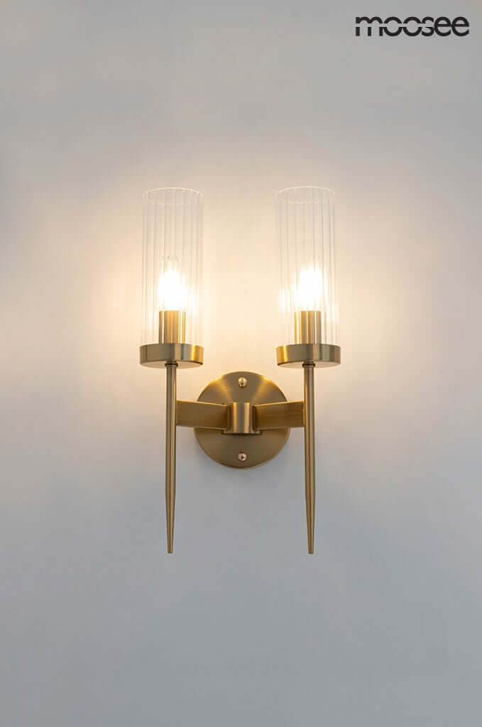 6. Nástenná lampa Torch Twin zlatá
