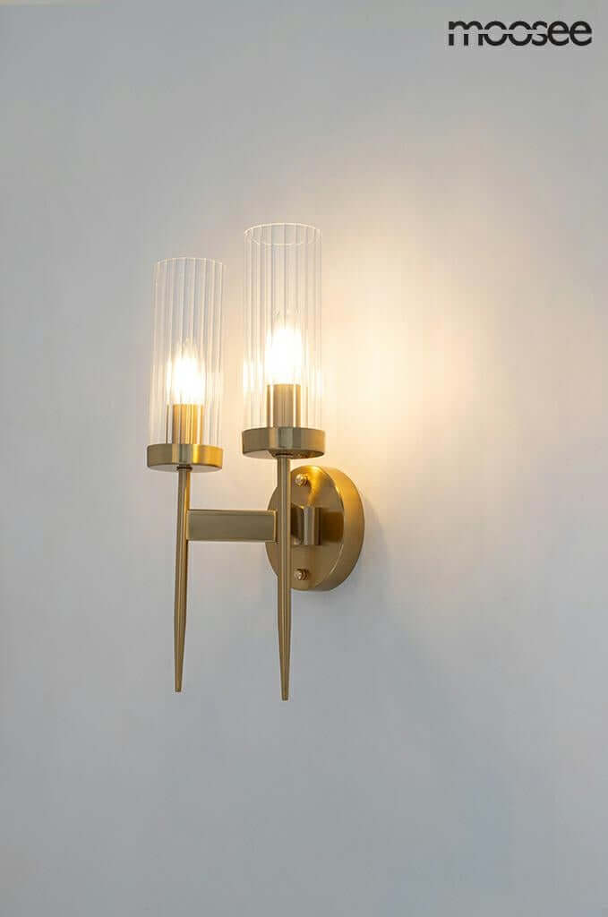 6. Nástenná lampa Torch Twin zlatá