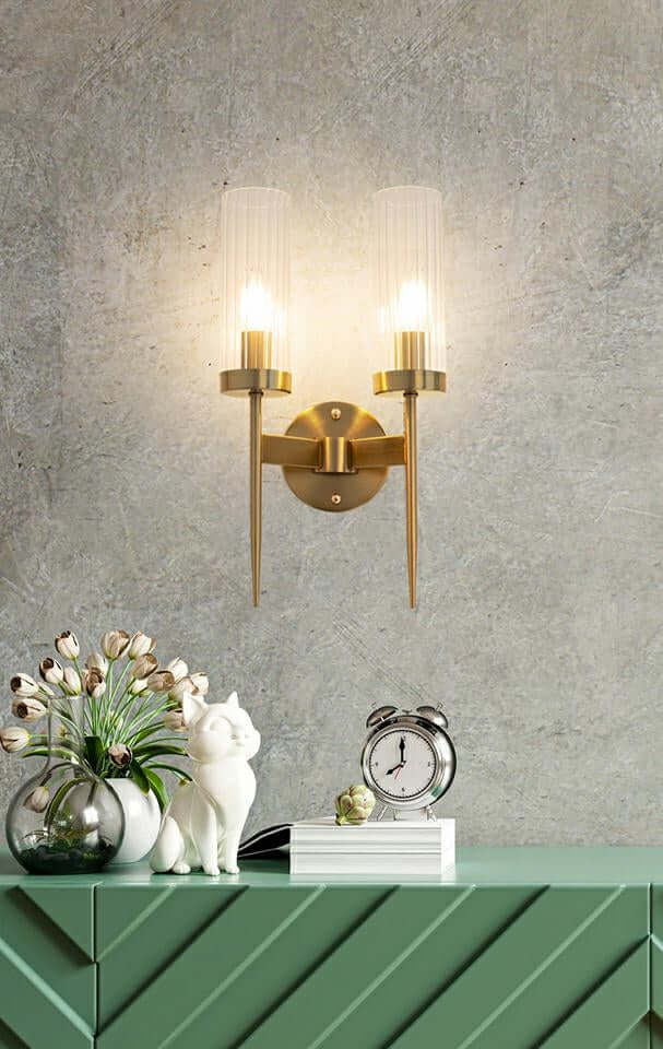 6. Nástenná lampa Torch Twin zlatá