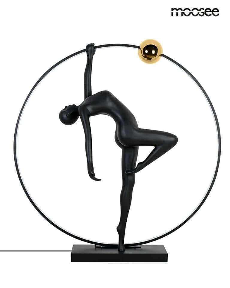 Stojacia lampa Human Acrobatic čierna