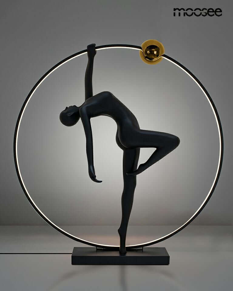 Stojacia lampa Human Acrobatic čierna