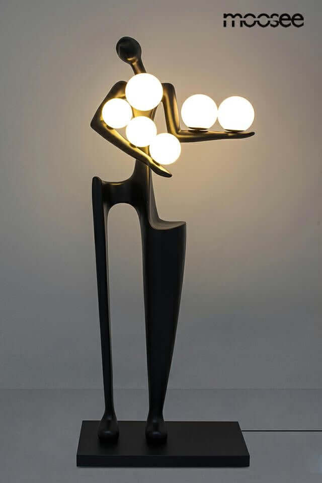 Stojaca lampa Human Dreamer čierna