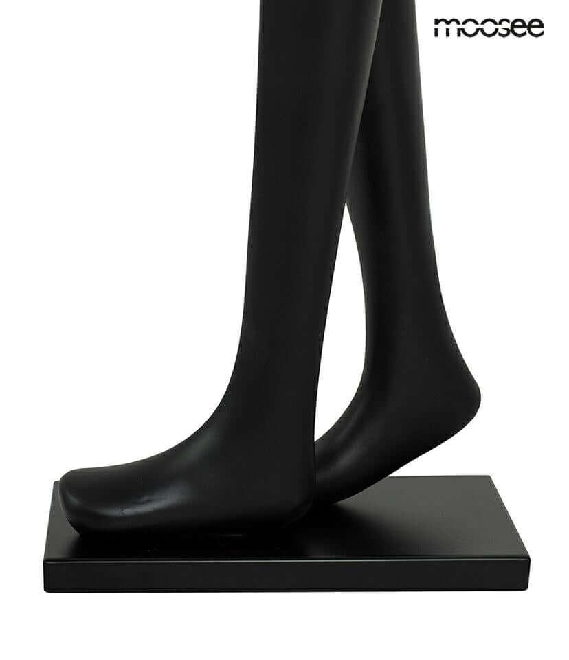 Stojacia lampa Human Moon – sklolaminát, sklo