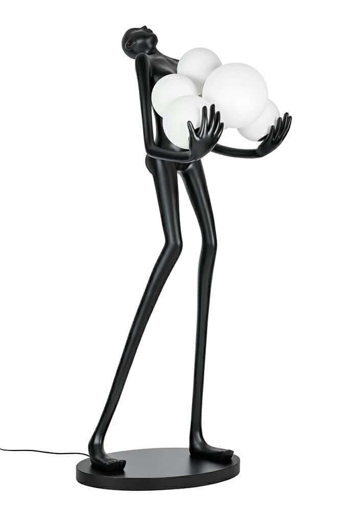 Stojaca lampa Human Premium – sklolaminát, sklo