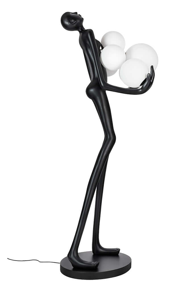 Stojaca lampa Human Premium – sklolaminát, sklo