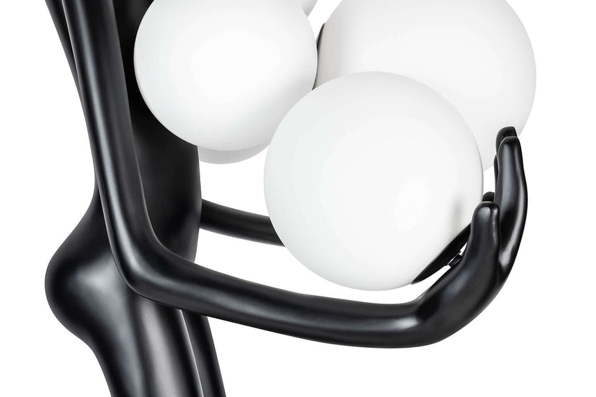 Stojaca lampa Human Premium – sklolaminát, sklo