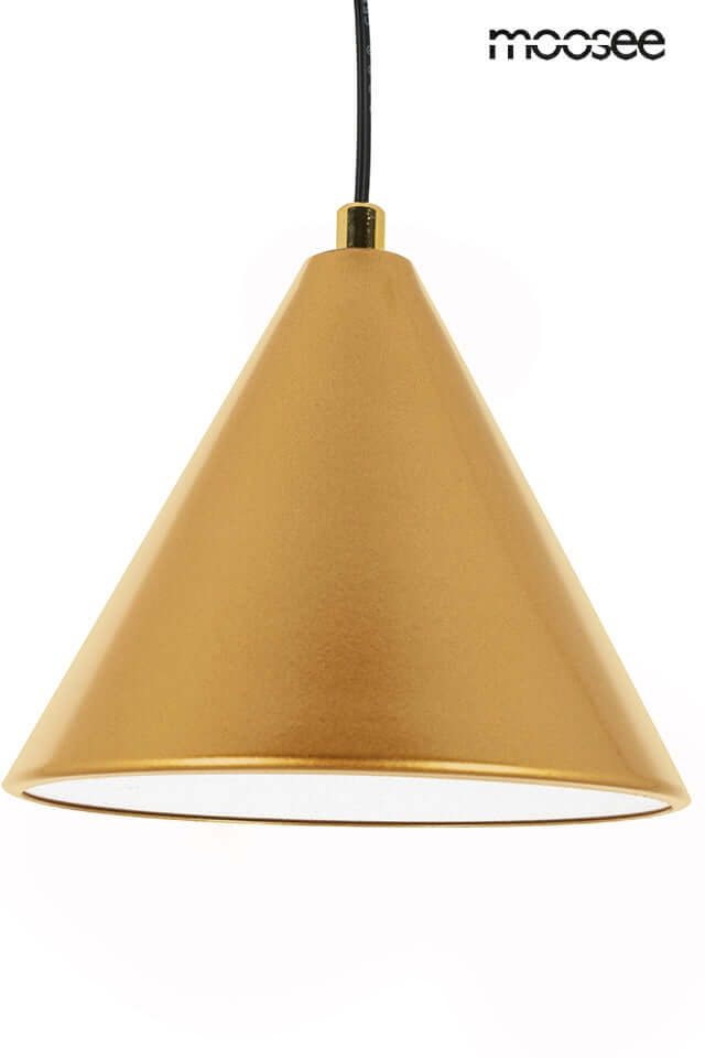 Závesná lampa Acustica zlatá