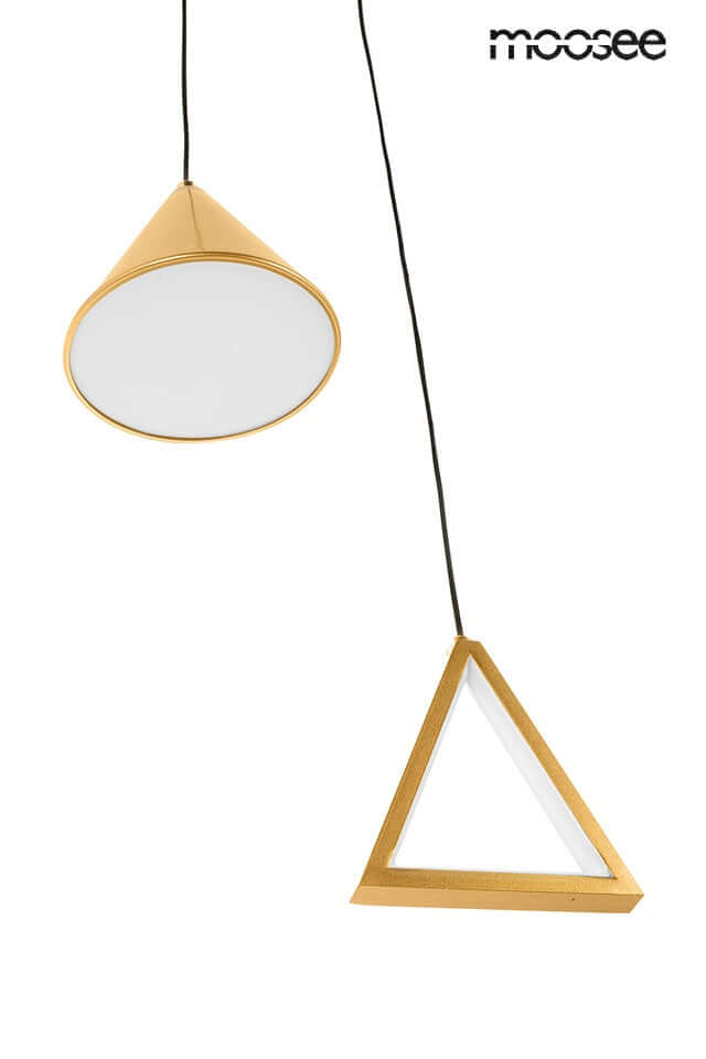 Závesná lampa Acustica zlatá