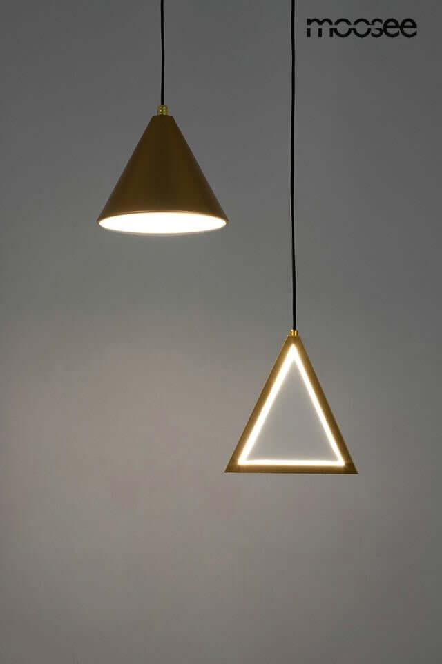 Závesná lampa Acustica zlatá