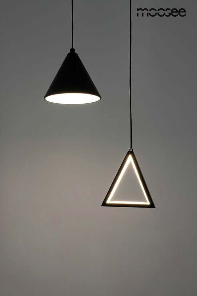 Závesná lampa Acustica čierna